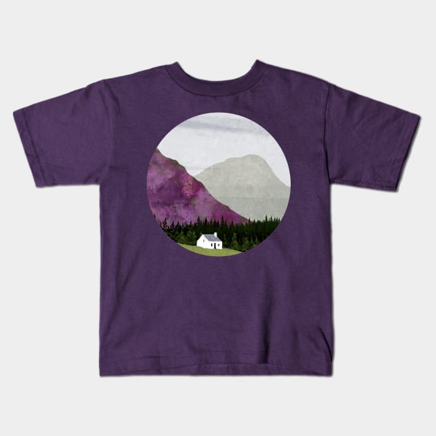 Highland Spring Kids T-Shirt by KatherineBlowerDesigns